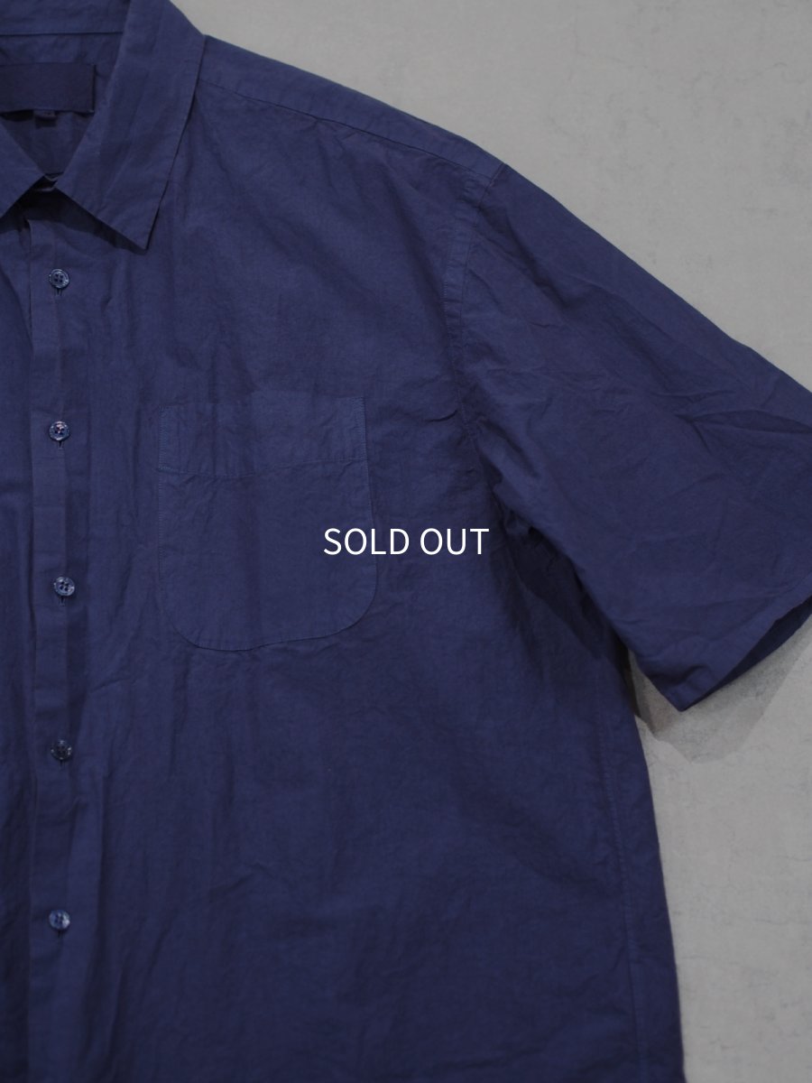 画像6:  YOKO SAKAMOTO  / REGULAR COLLAR S/S SHIRT / GARMENT DYE / MAX HIGH COUNT TYPEWRITER (6)