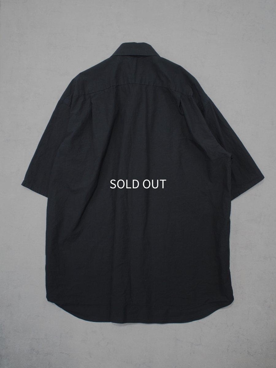 画像3: YOKO SAKAMOTO  /  REGULAR COLLAR S/S SHIRT / GARMENT DYE / MAX HIGH COUNT TYPEWRITER (3)
