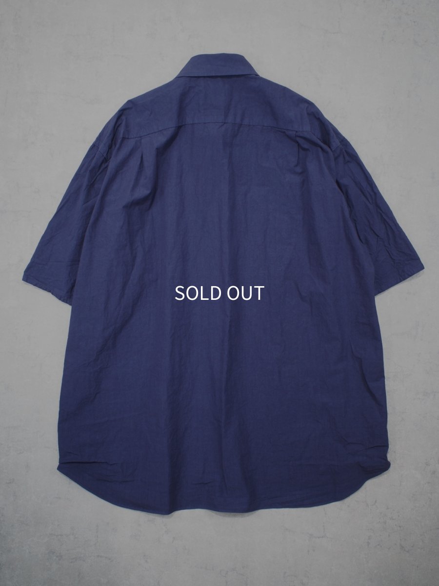 画像3:  YOKO SAKAMOTO  / REGULAR COLLAR S/S SHIRT / GARMENT DYE / MAX HIGH COUNT TYPEWRITER (3)