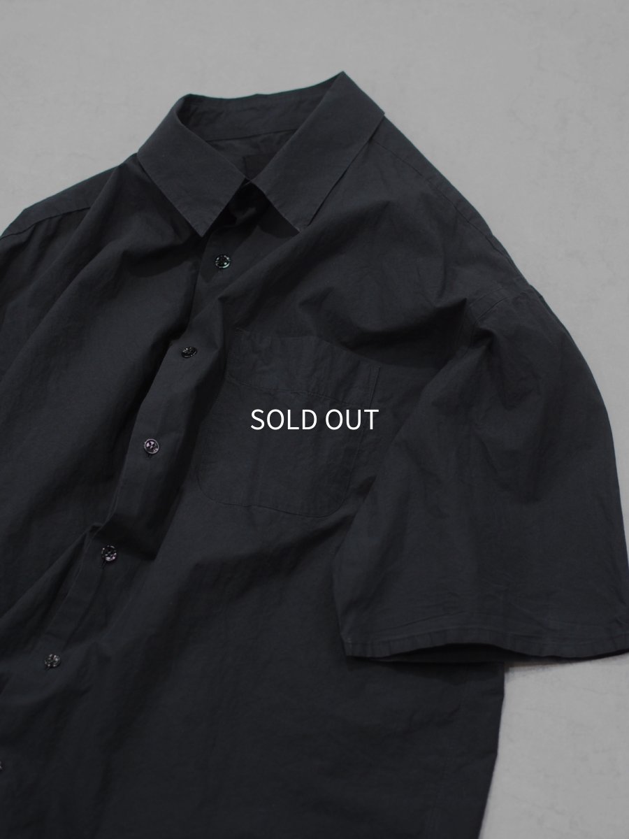 画像5: YOKO SAKAMOTO  /  REGULAR COLLAR S/S SHIRT / GARMENT DYE / MAX HIGH COUNT TYPEWRITER (5)