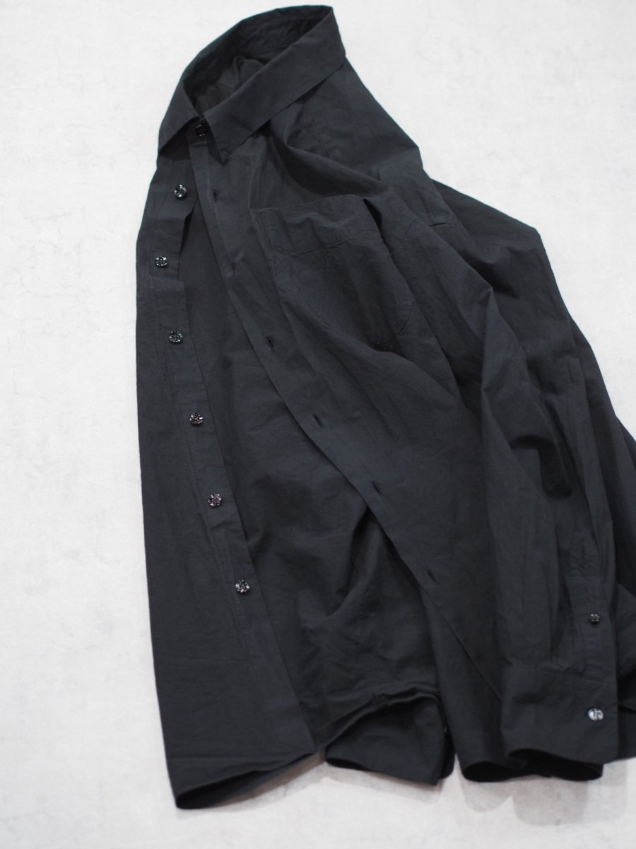 画像9: YOKO SAKAMOTO  / REGULAR COLLAR SHIRT / GARMENT DYE / MAX HIGH COUNT TYPEWRITER (9)
