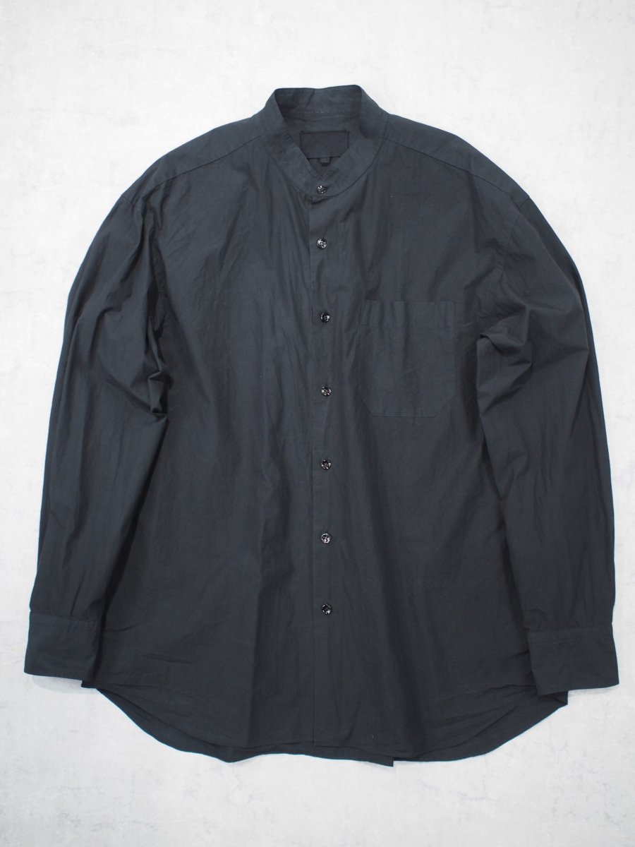 画像1:  YOKO SAKAMOTO  / BAND COLLAR SHIRT / GARMENT DYE / MAX HIGH COUNT TYPEWRITER (1)