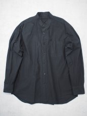 画像1:  YOKO SAKAMOTO  / BAND COLLAR SHIRT / GARMENT DYE / MAX HIGH COUNT TYPEWRITER (1)