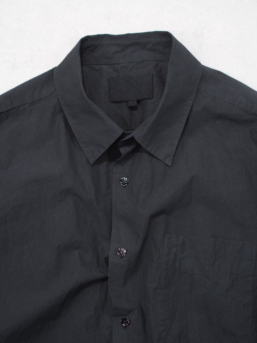 画像7: YOKO SAKAMOTO  /  REGULAR COLLAR S/S SHIRT / GARMENT DYE / MAX HIGH COUNT TYPEWRITER (7)