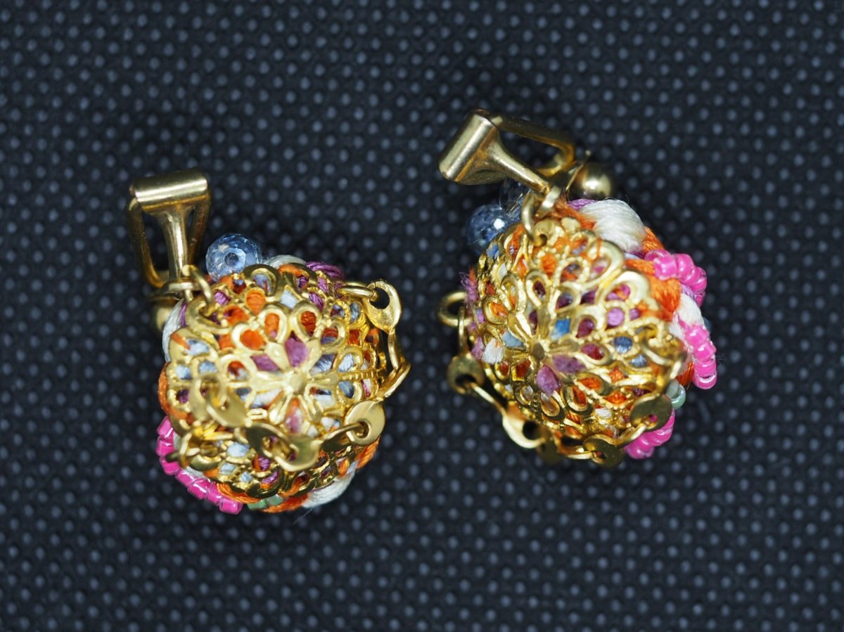 画像2: KABUKI イヤリング　ローズ (2)