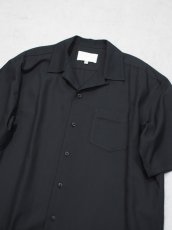 画像3: YOKO SAKAMOTO  /  OPEN COLLAR S/S SHIRT / RAYON × COTTON VIYELLA (3)