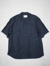 画像1:  YOKO SAKAMOTO / OPEN COLLAR S/S SHIRT / RAYON × COTTON VIYELLA (1)
