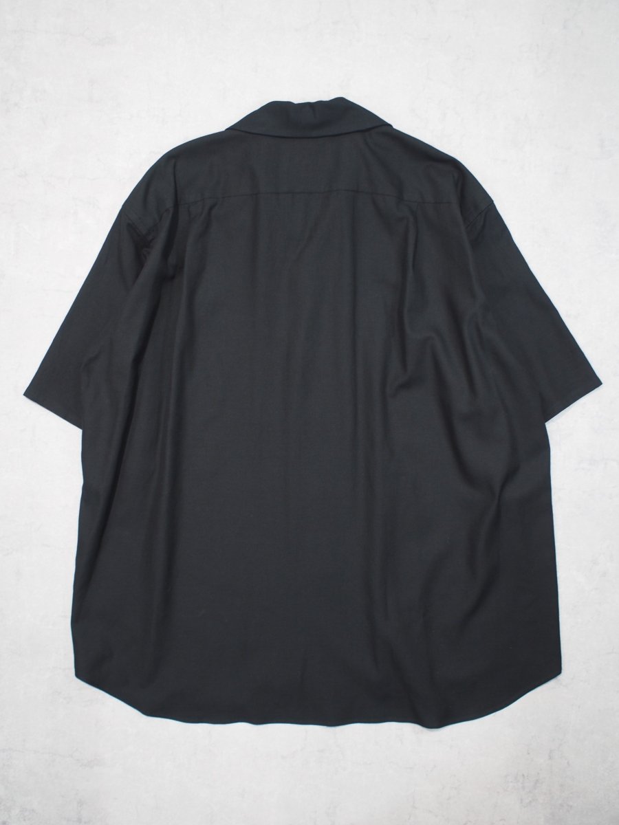 画像7: YOKO SAKAMOTO  /  OPEN COLLAR S/S SHIRT / RAYON × COTTON VIYELLA (7)