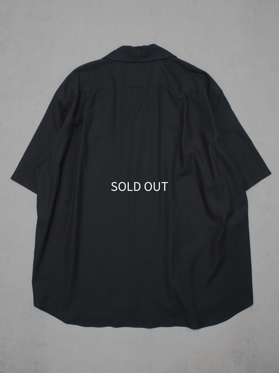 画像7: YOKO SAKAMOTO  /  OPEN COLLAR S/S SHIRT / RAYON × COTTON VIYELLA (7)