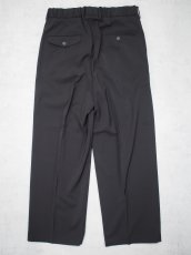 画像3:  YOKO SAKAMOTO  / DOUBLE PLEATED TROUSERS / SUSTAINABLE & RECYCLE / POLYESTER GABARDINE (3)
