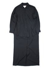 画像1:  YOKO SAKAMOTO  / TWO PIECE SHIRT DRESS /  RAYON × COTTON VIYELLA (1)