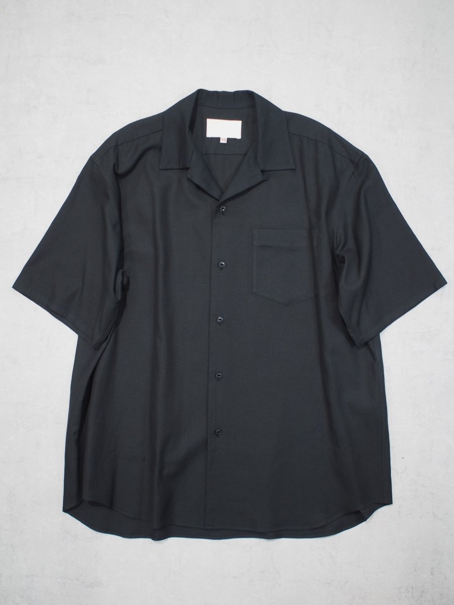 画像2: YOKO SAKAMOTO  /  OPEN COLLAR S/S SHIRT / RAYON × COTTON VIYELLA (2)