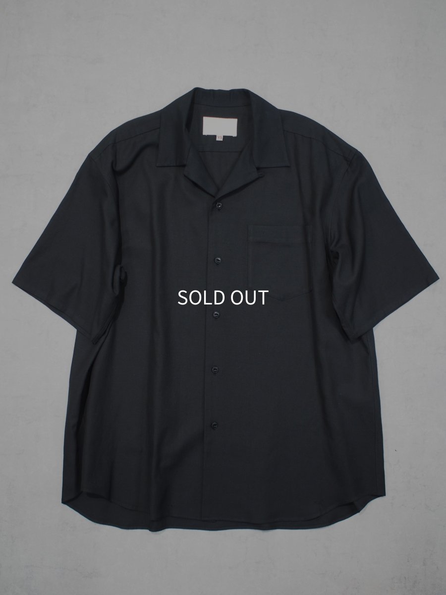 画像2: YOKO SAKAMOTO  /  OPEN COLLAR S/S SHIRT / RAYON × COTTON VIYELLA (2)