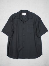 画像2: YOKO SAKAMOTO  /  OPEN COLLAR S/S SHIRT / RAYON × COTTON VIYELLA (2)