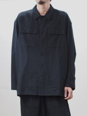 画像1: YOKO SAKAMOTO  / UTILITY SHIRT / COTTON PANAMA (1)