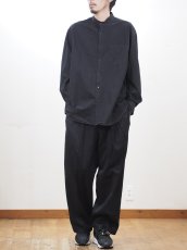 画像3:  YOKO SAKAMOTO  / BAND COLLAR SHIRT / GARMENT DYE / MAX HIGH COUNT TYPEWRITER (3)