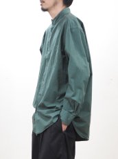 画像9:  YOKO SAKAMOTO  / BAND COLLAR SHIRT / GARMENT DYE / MAX HIGH COUNT TYPEWRITER (9)