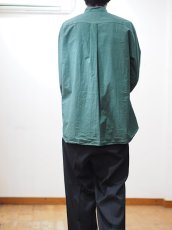 画像10:  YOKO SAKAMOTO  / BAND COLLAR SHIRT / GARMENT DYE / MAX HIGH COUNT TYPEWRITER (10)