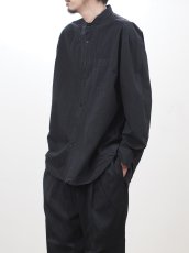 画像4:  YOKO SAKAMOTO  / BAND COLLAR SHIRT / GARMENT DYE / MAX HIGH COUNT TYPEWRITER (4)