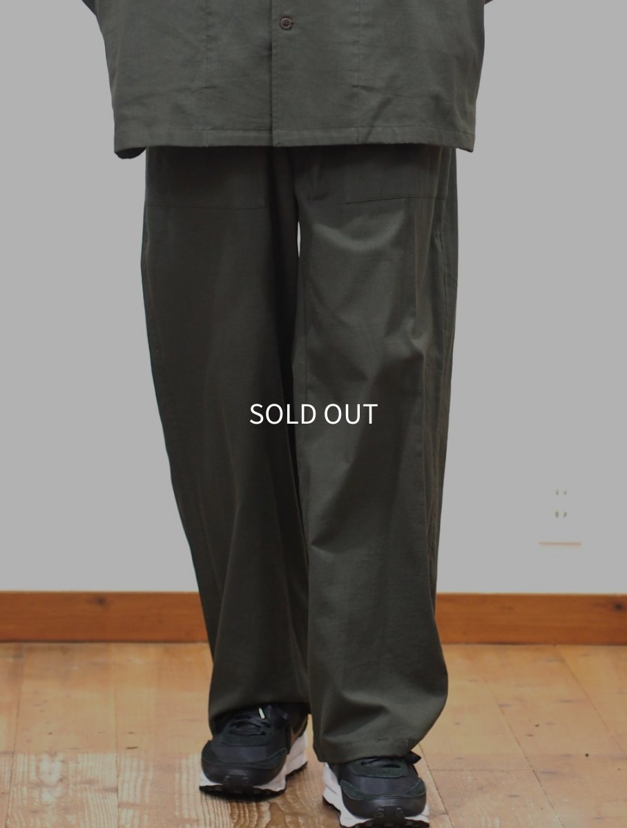 画像1: YOKO SAKAMOTO  / UTILITY EASY PANTS / COTTON PANAMA (1)
