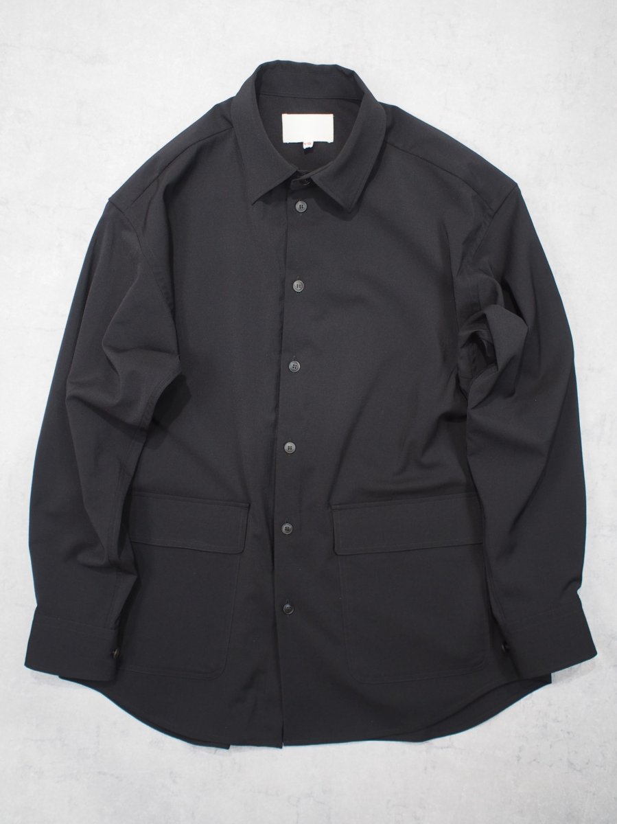 画像1: YOKO SAKAMOTO  / SUIT SHIRT / SUSTAINABLE & RECYCLE ・POLYESTER GABARDINE (1)