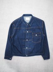 画像1: CIOTA / Single Pocket Denim Jacket (Real Indigo) (1)