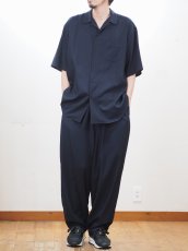 画像2:  YOKO SAKAMOTO / OPEN COLLAR S/S SHIRT / RAYON × COTTON VIYELLA (2)