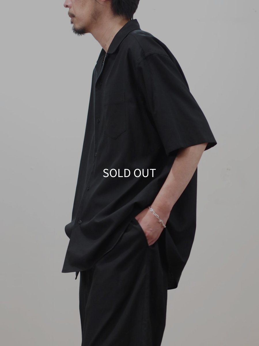 画像5: YOKO SAKAMOTO  /  OPEN COLLAR S/S SHIRT / RAYON × COTTON VIYELLA (5)
