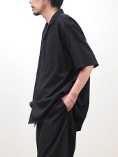 画像5: YOKO SAKAMOTO  /  OPEN COLLAR S/S SHIRT / RAYON × COTTON VIYELLA (5)