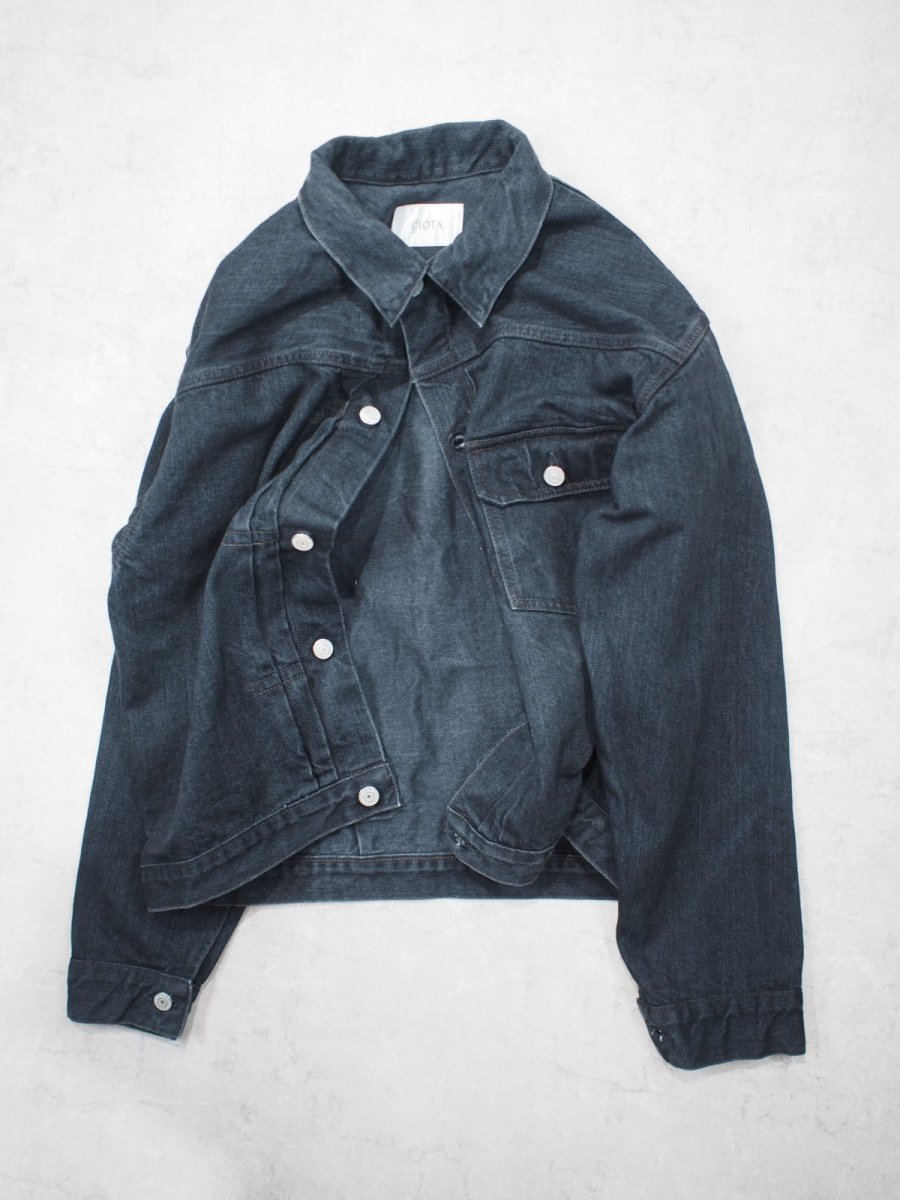 画像5: CIOTA / Single Pocket Denim Jacket ( Medium Black ) (5)