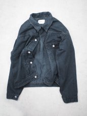 画像5: CIOTA / Single Pocket Denim Jacket ( Medium Black ) (5)