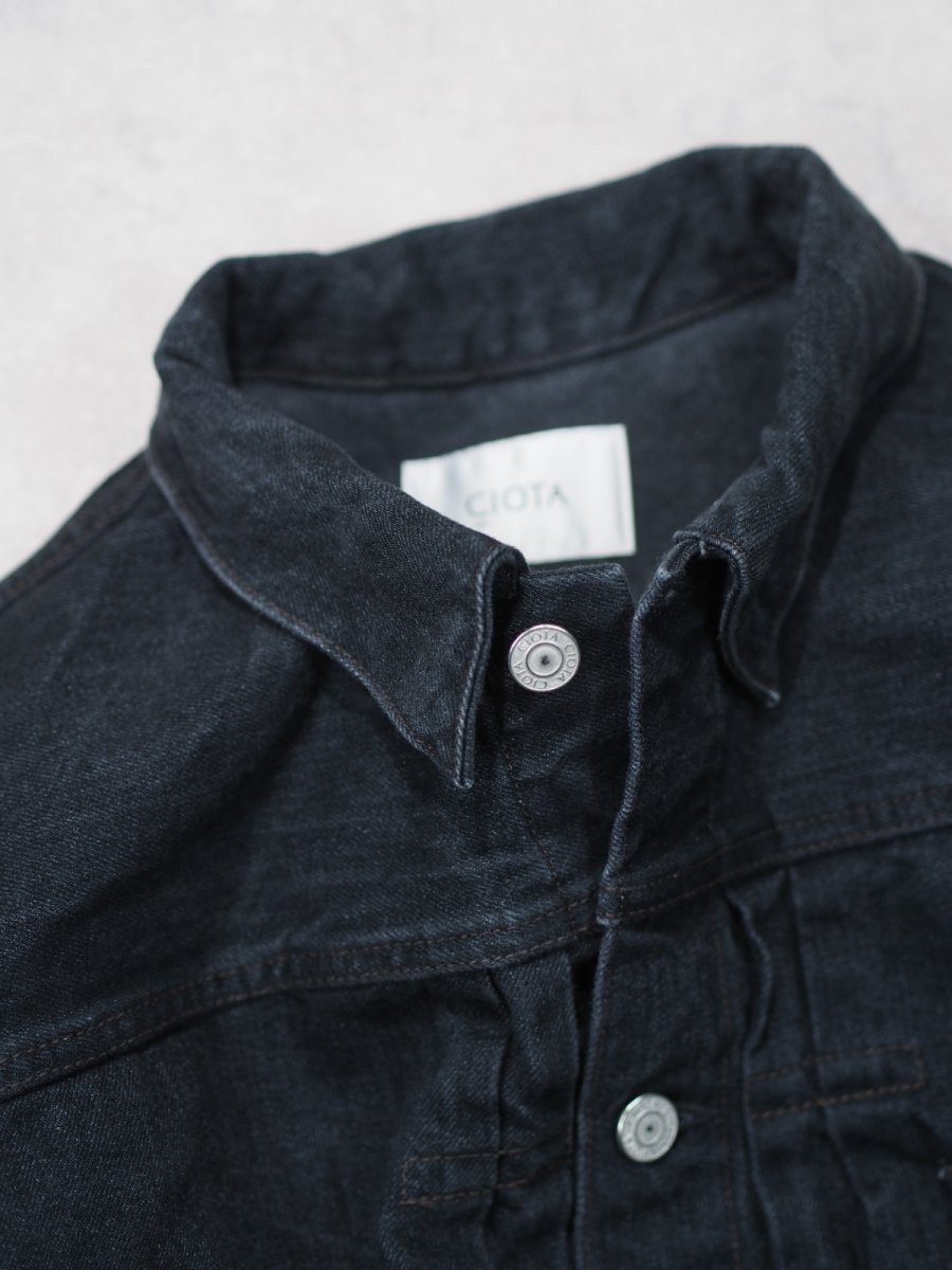 画像4: CIOTA / Single Pocket Denim Jacket ( Medium Black ) (4)