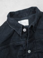 画像4: CIOTA / Single Pocket Denim Jacket ( Medium Black ) (4)