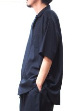 画像7:  YOKO SAKAMOTO / OPEN COLLAR S/S SHIRT / RAYON × COTTON VIYELLA (7)