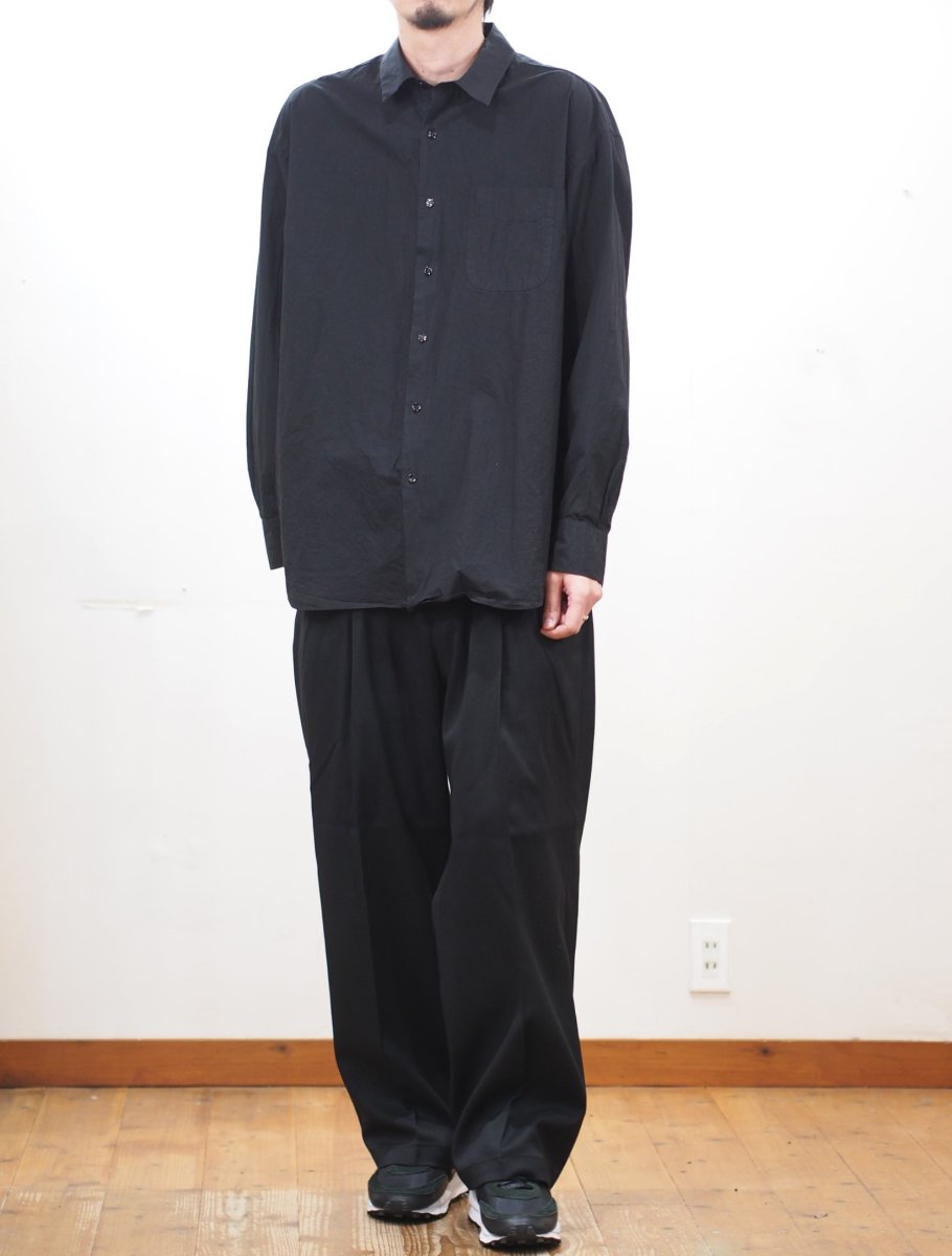 画像5: YOKO SAKAMOTO  / REGULAR COLLAR SHIRT / GARMENT DYE / MAX HIGH COUNT TYPEWRITER (5)