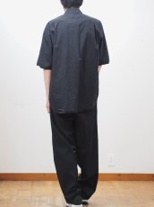 画像9: YOKO SAKAMOTO  /  REGULAR COLLAR S/S SHIRT / GARMENT DYE / MAX HIGH COUNT TYPEWRITER (9)
