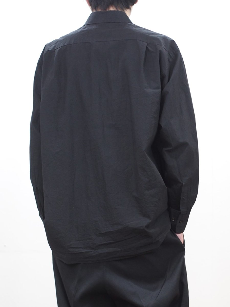 画像11: YOKO SAKAMOTO  / REGULAR COLLAR SHIRT / GARMENT DYE / MAX HIGH COUNT TYPEWRITER (11)