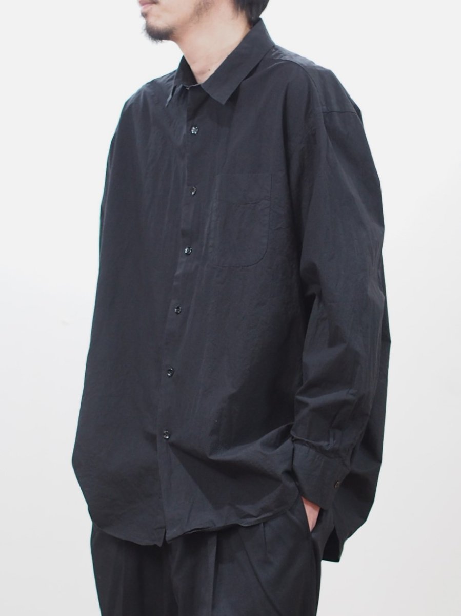 画像7: YOKO SAKAMOTO  / REGULAR COLLAR SHIRT / GARMENT DYE / MAX HIGH COUNT TYPEWRITER (7)