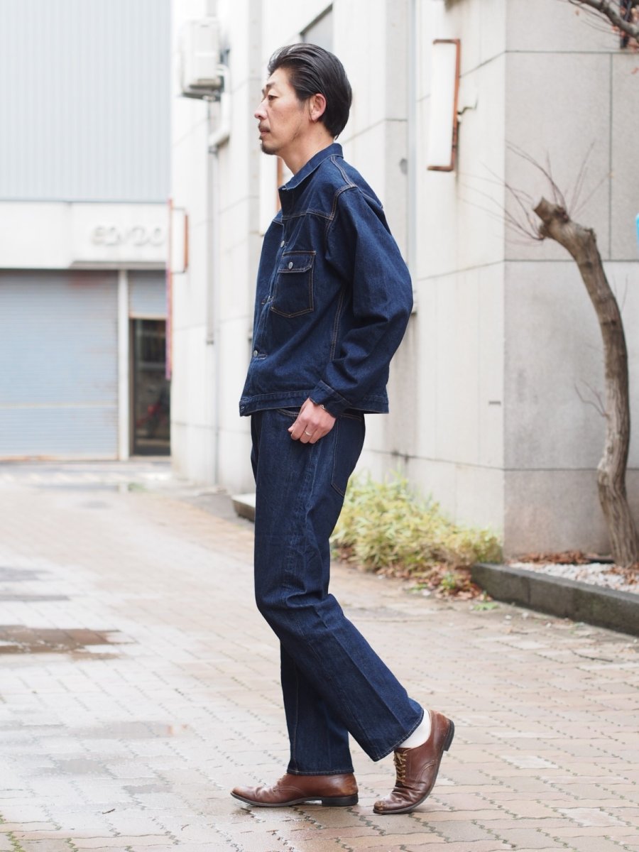 画像10: CIOTA / Single Pocket Denim Jacket (Real Indigo) (10)