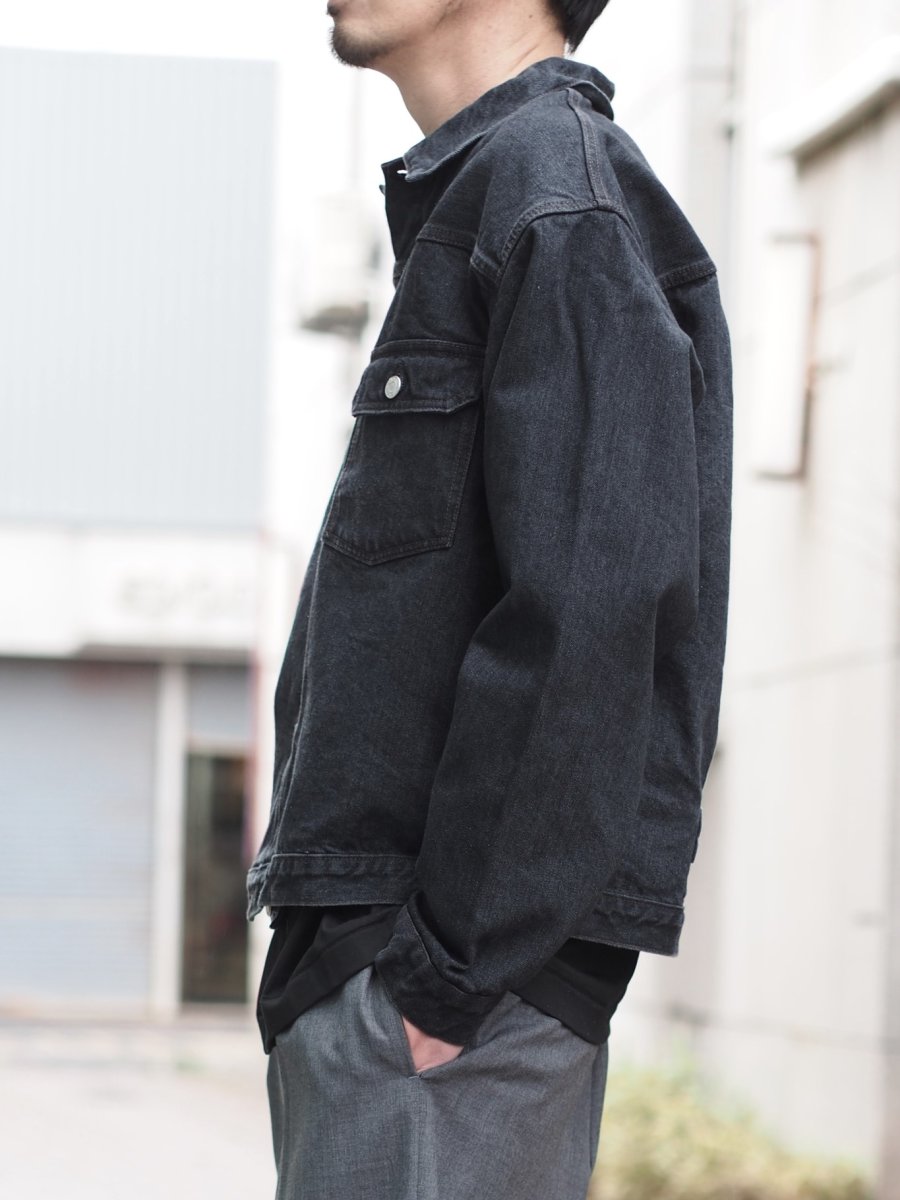 画像7: CIOTA / Single Pocket Denim Jacket ( Medium Black ) (7)