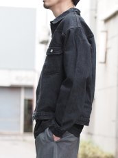 画像7: CIOTA / Single Pocket Denim Jacket ( Medium Black ) (7)