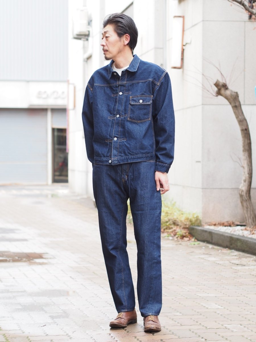 画像2: CIOTA / Single Pocket Denim Jacket (Real Indigo) (2)