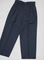 画像7: ATON TWO TUCKED EASY PANTS  / TWIST WOOL GAUZE (7)