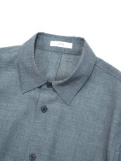 画像10: ATON LOOSE FIT SHIRT  / TWIST WOOL GAUZE (10)