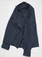 画像8: ATON LOOSE FIT SHIRT  / TWIST WOOL GAUZE (8)