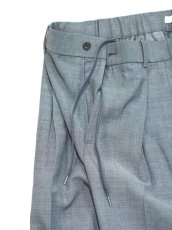 画像7: ATON TWO TUCKED EASY PANTS  / TWIST WOOL GAUZE (7)