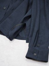 画像11: ATON LOOSE FIT SHIRT  / TWIST WOOL GAUZE (11)