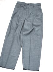 画像9: ATON TWO TUCKED EASY PANTS  / TWIST WOOL GAUZE (9)