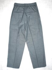 画像3: ATON TWO TUCKED EASY PANTS  / TWIST WOOL GAUZE (3)