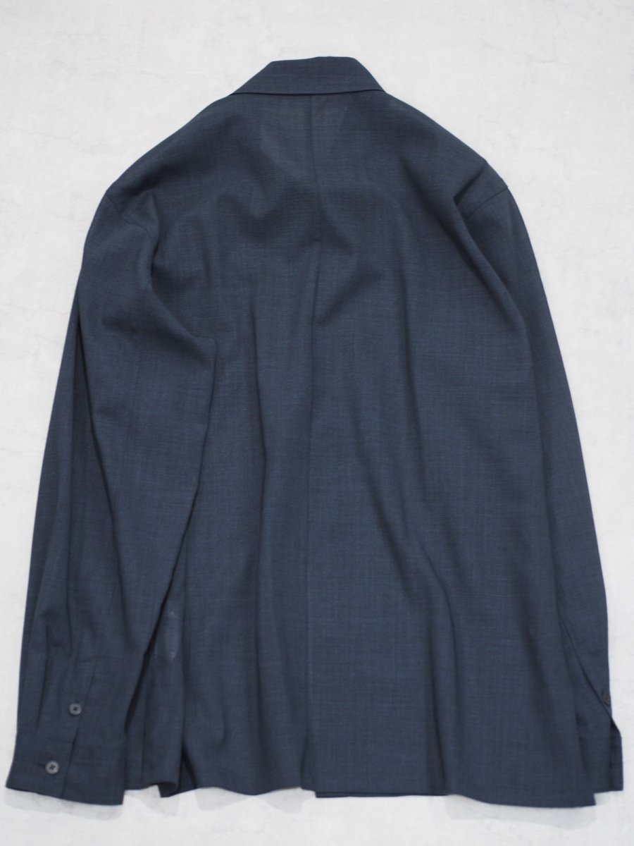 画像6: ATON LOOSE FIT SHIRT  / TWIST WOOL GAUZE (6)